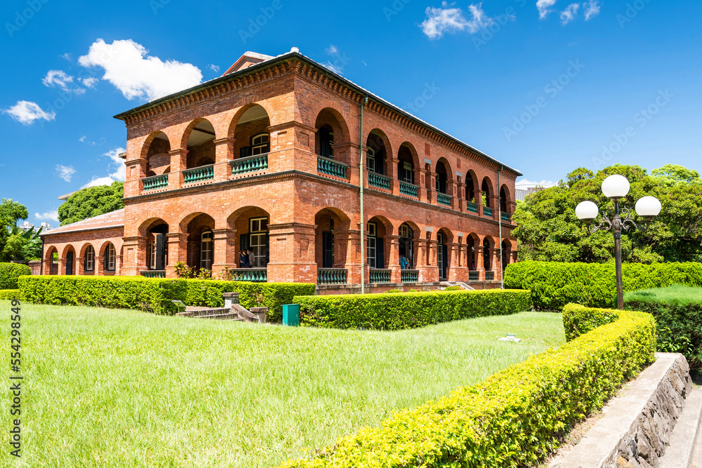 Building view of the Former British Consular Residence in Tamsui, New Taipei City, Taiwan. it is one of the famous attractions in Taiwan.