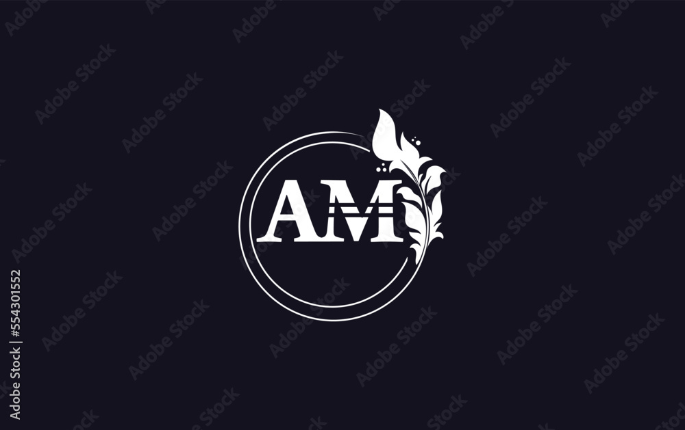 Fototapeta premium Golden leaf and circle logo design vector. Golden beauty logo and business symbol vector design