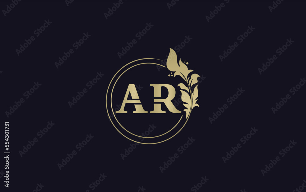 Golden leaf and circle logo design vector. Golden beauty logo and business symbol vector design Golden leaf and circle logo design vector. Golden beauty logo and business symbol vector design