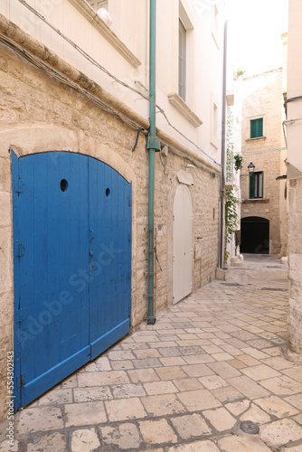 Street architectural detail in Polignano a Mare, Puglia, Italy, Europe