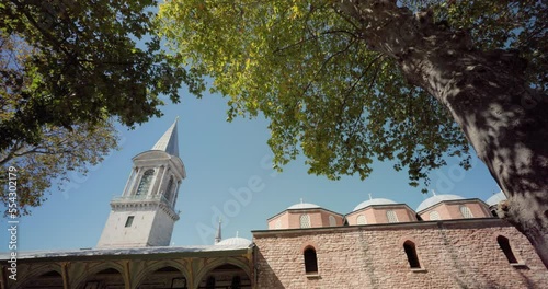 Tower of Justice seen from the second courtyard of the Topkapi Palace, Istanbul, Turkey photo