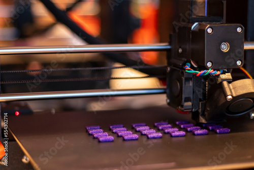 3D printer, printing of plastic parts, production © Edite