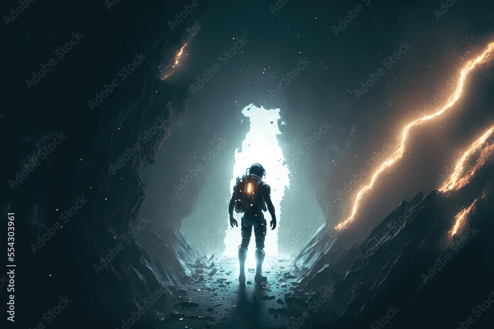 Obraz premium astronaut in the space