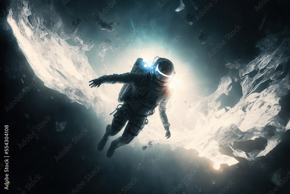 astronaut in the space astronaut in the space