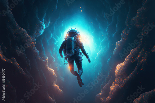 Obraz na plátně astronaut in the space