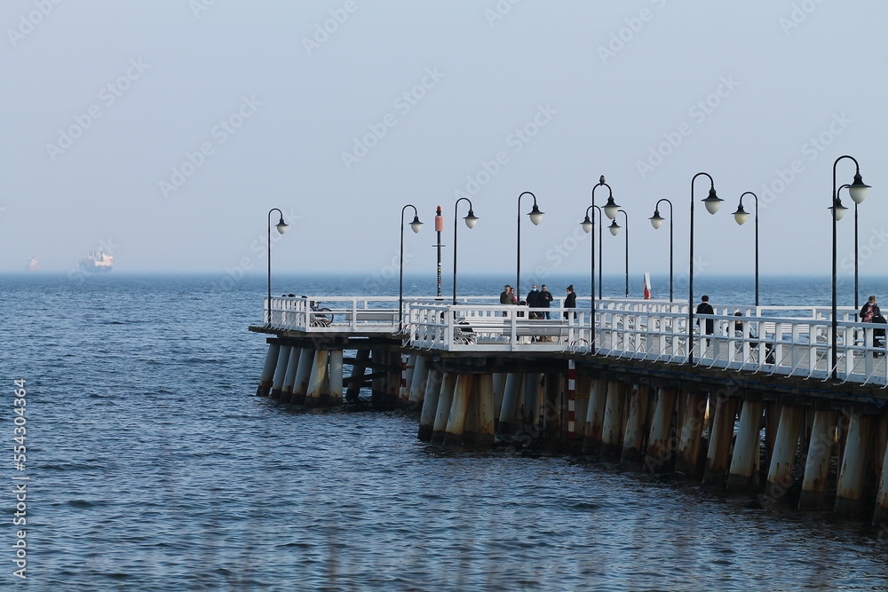 pier in the sea Orłowo