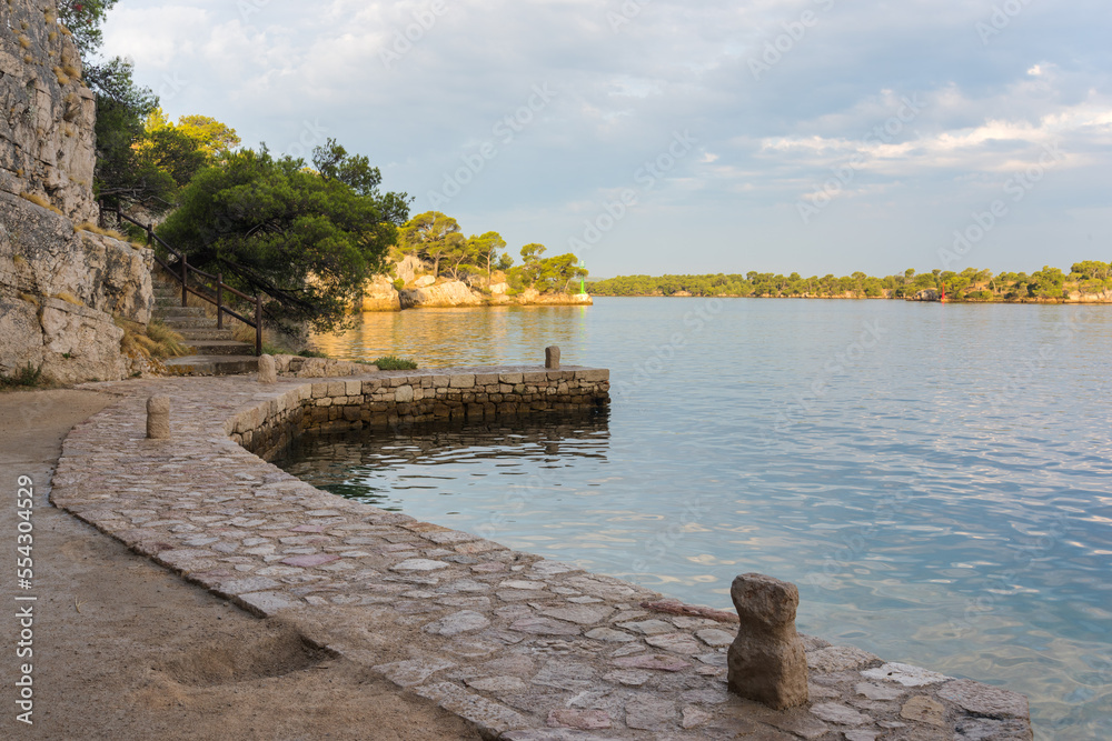 Fototapeta premium View of the canal sveti ante at sibenik in croatia