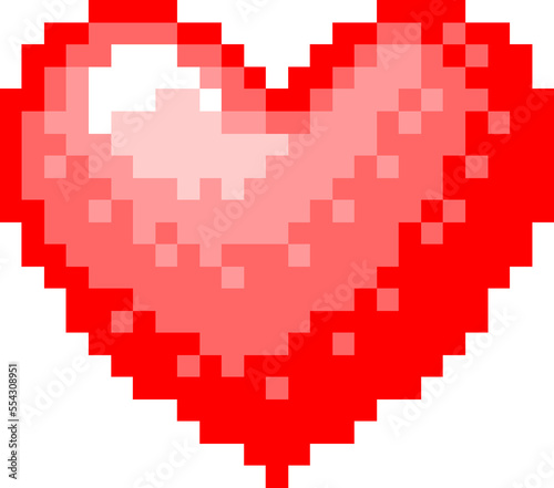 Heart 8bit pixel