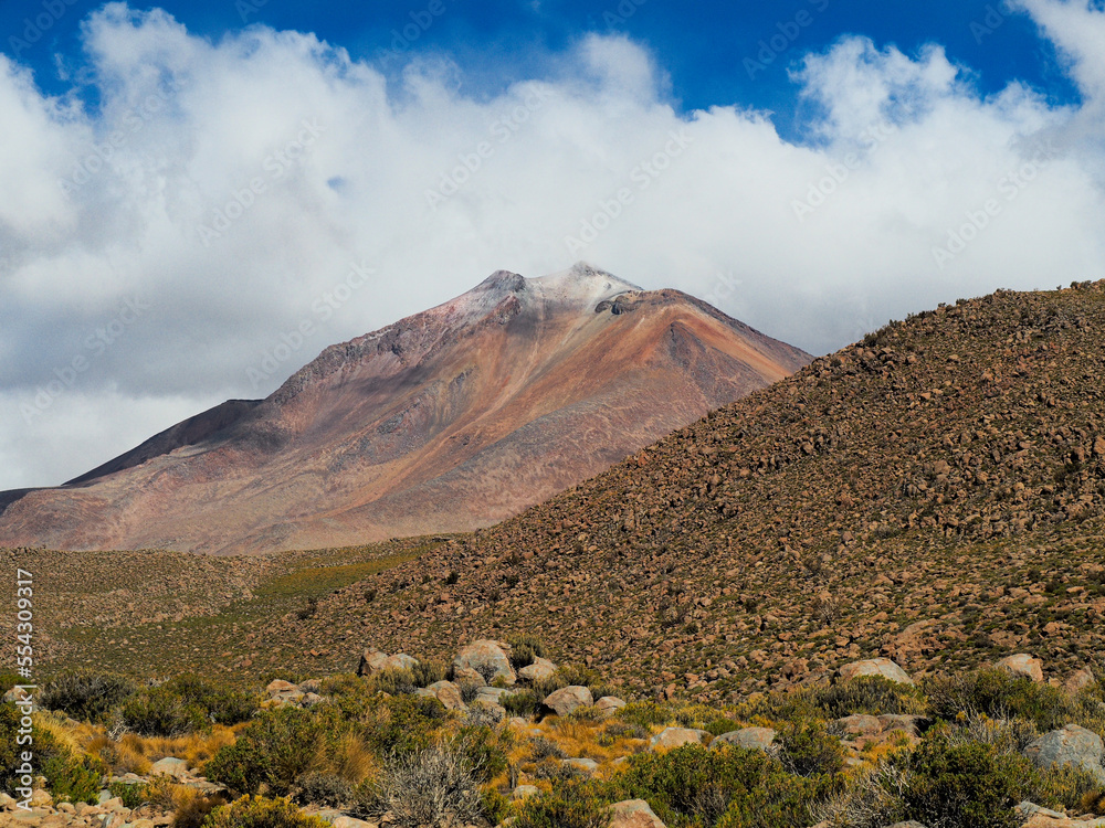 Volcano in bolivian Andes