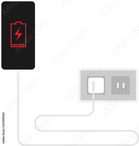 Smartphone Charging. Batter...