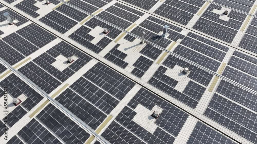 solar panles on factory rooftop solar panles on factory rooftop