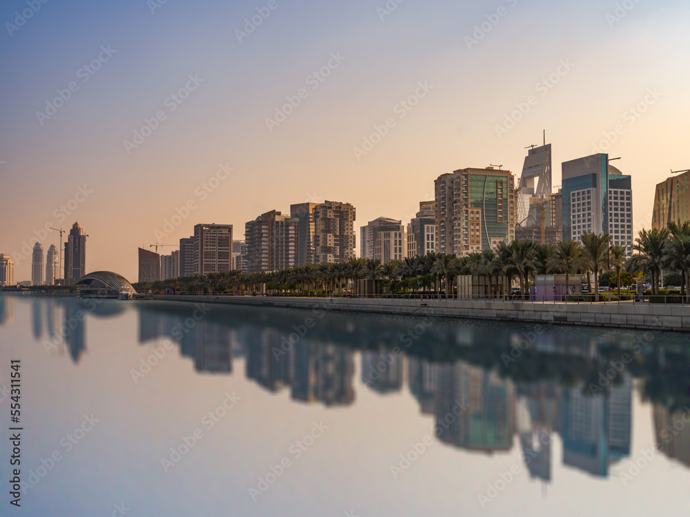 Lusail modern mega metropolis in Doha, Qatar