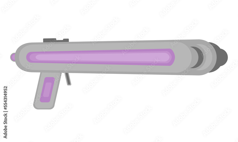 Space cartoon gun. Cannon for games. Vector illustration Space cartoon gun. Cannon for games. Vector illustration