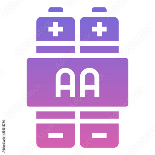 BATTERY,aa,energy,accumulator,electronics,Gradient,icon