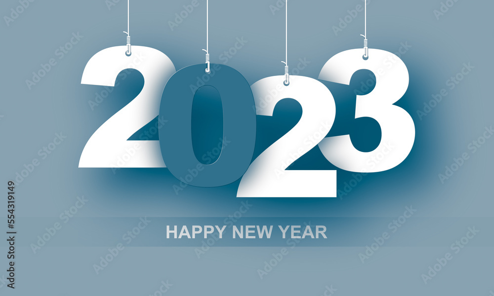 New Year 2023 background, new year. 3d illustration New Year 2023 background, new year. 3d illustration
