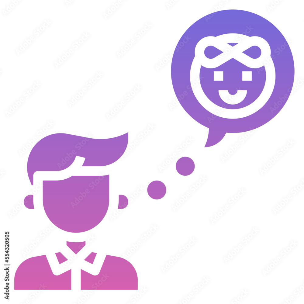 THINK,baby girl,nostalgic,children,speech bubble,Gradient,icon THINK,baby girl,nostalgic,children,speech bubble,Gradient,icon