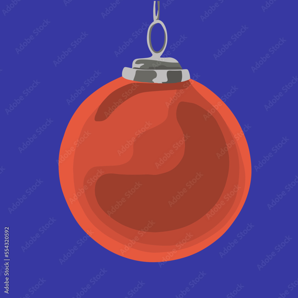 Vector isolated illustration of Christmas tree decorations. Vector isolated illustration of Christmas tree decorations.