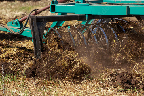 disc harrow close-up