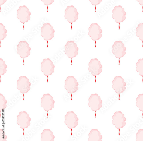 Colorful cotton candy. Seamless vector pattern