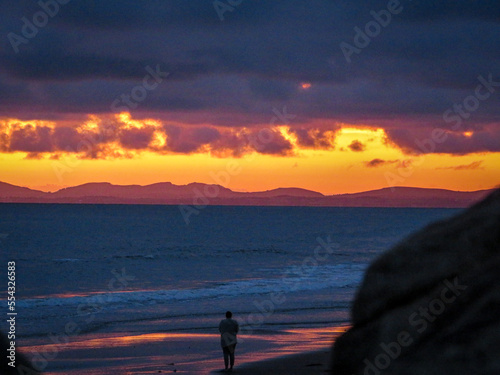 sunset on the beach