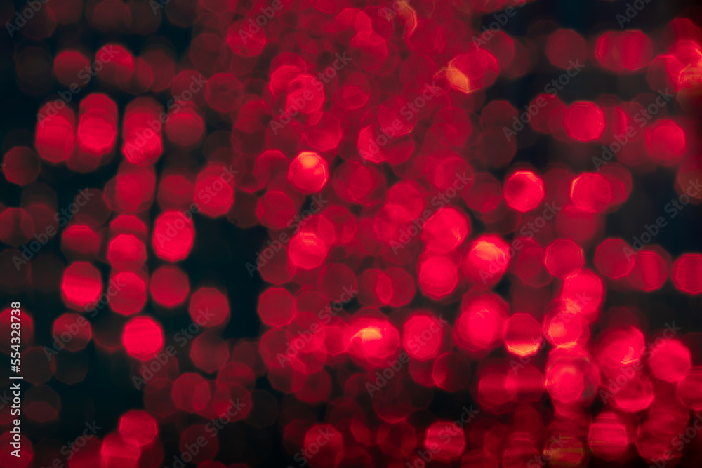 Abstract red blurred bokeh lights background. Abstract red blurred bokeh lights background.