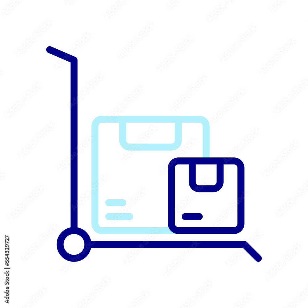 trolley icon, to transport heavy goods to their destination. trolley icon, to transport heavy goods to their destination.