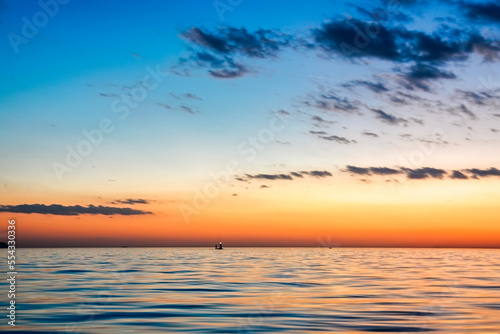 sunset over the sea © LutfuAkpulat