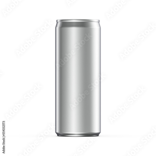Transparent 250ml 330ml Energy Drink Soda Beer Can. Alpha channel 3D Render