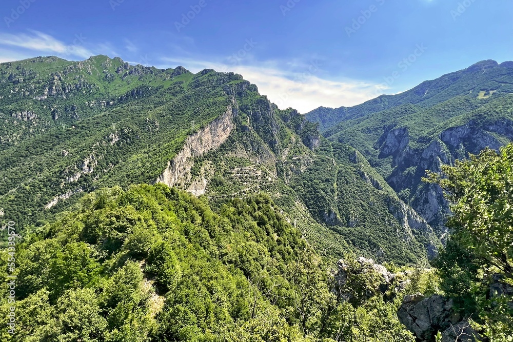 Mountains around the town of Locco