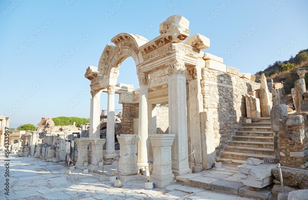 The Temple of Hadrian in Ancient Ephesus