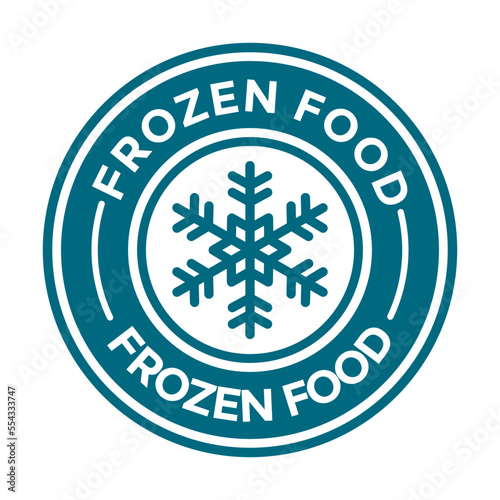 Keep frozen or freeze product vector badge template
