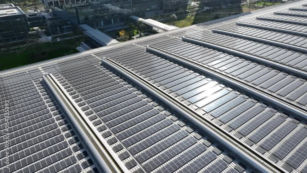 solar panels on factory rooftop solar panels on factory rooftop