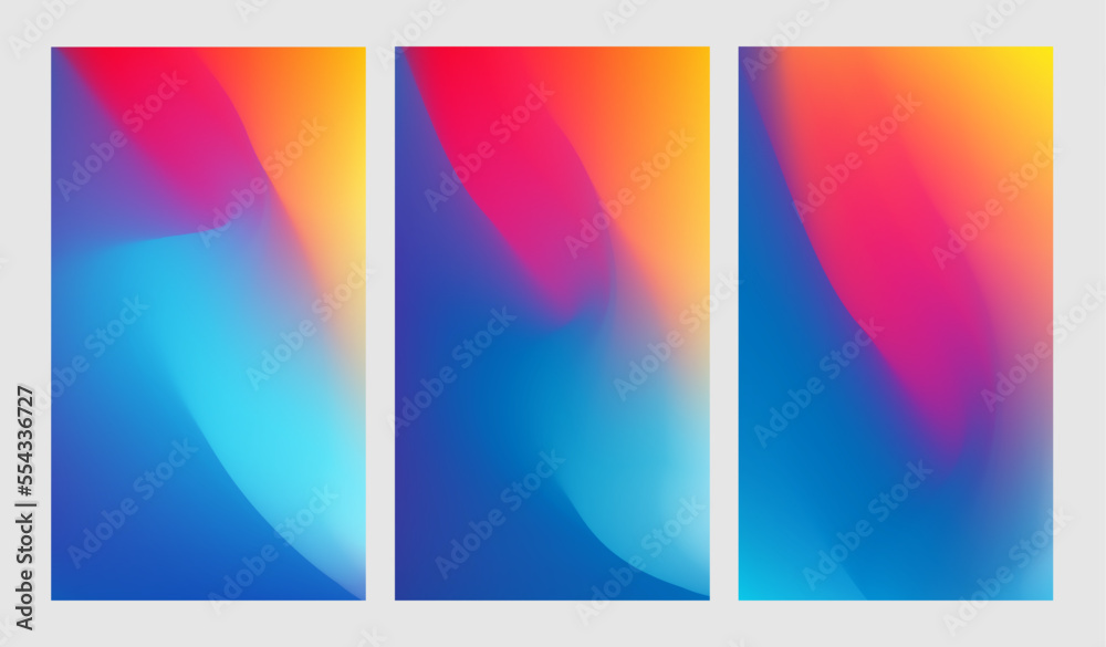 Gradient color vector art design background	
