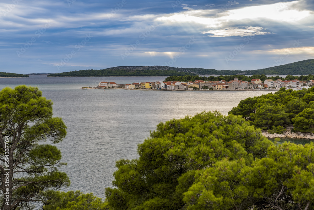Krapanj Island, one of the smallest inhabited islands of the Adriatic Sea; Sibenik County, Croatia Krapanj Island, one of the smallest inhabited islands of the Adriatic Sea; Sibenik County, Croatia