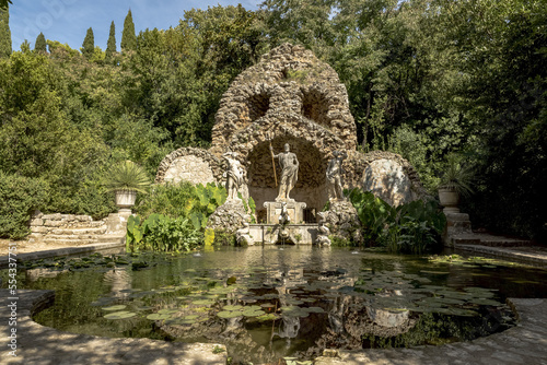 Trsteno Arboretum, the oldest arboretum in this part of the world; Trsteno, Dalmatia, Croatia photo