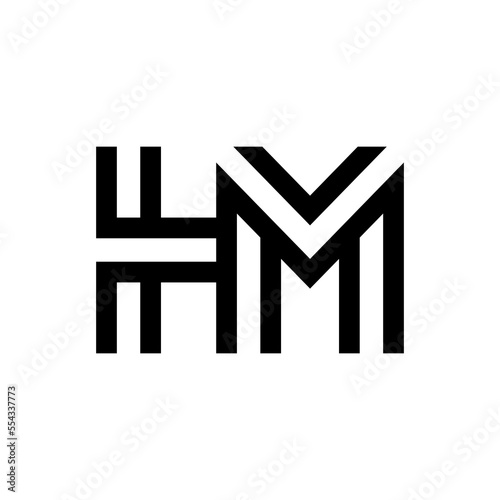 Letter HM creative monogram logo design
