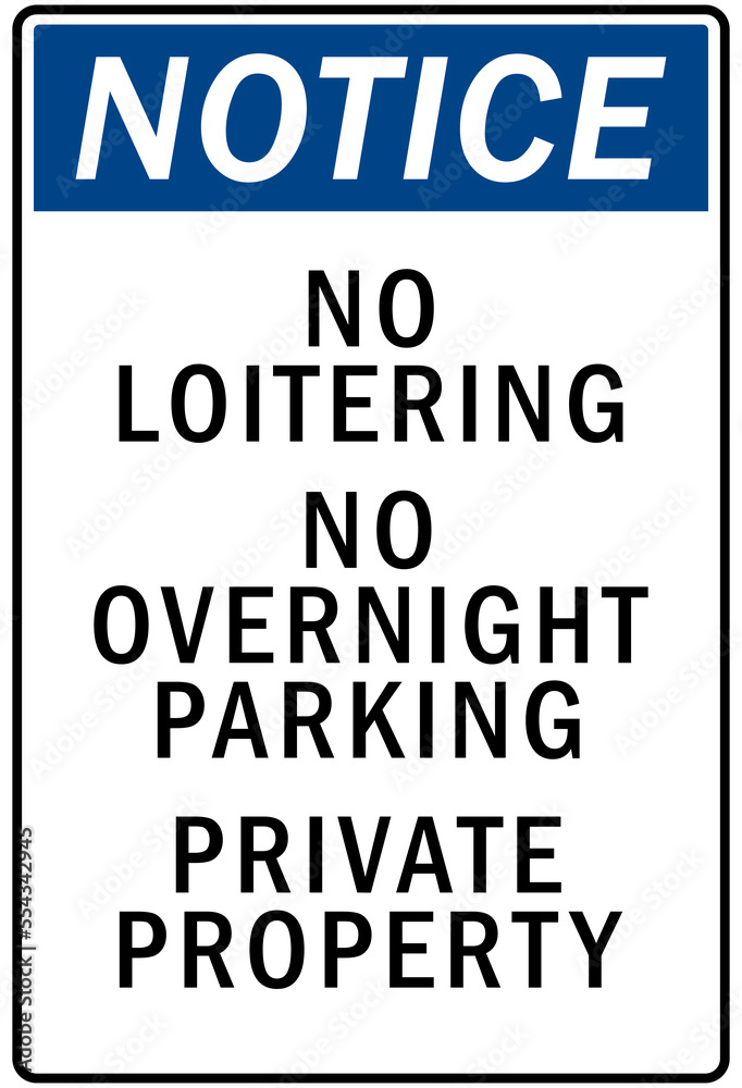 Parking-no parking sign no loitering no overnight parking private property Parking-no parking sign no loitering no overnight parking private property