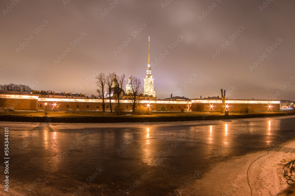 St. Peter and Pavel fortress at Saint-Petersburg, Russia