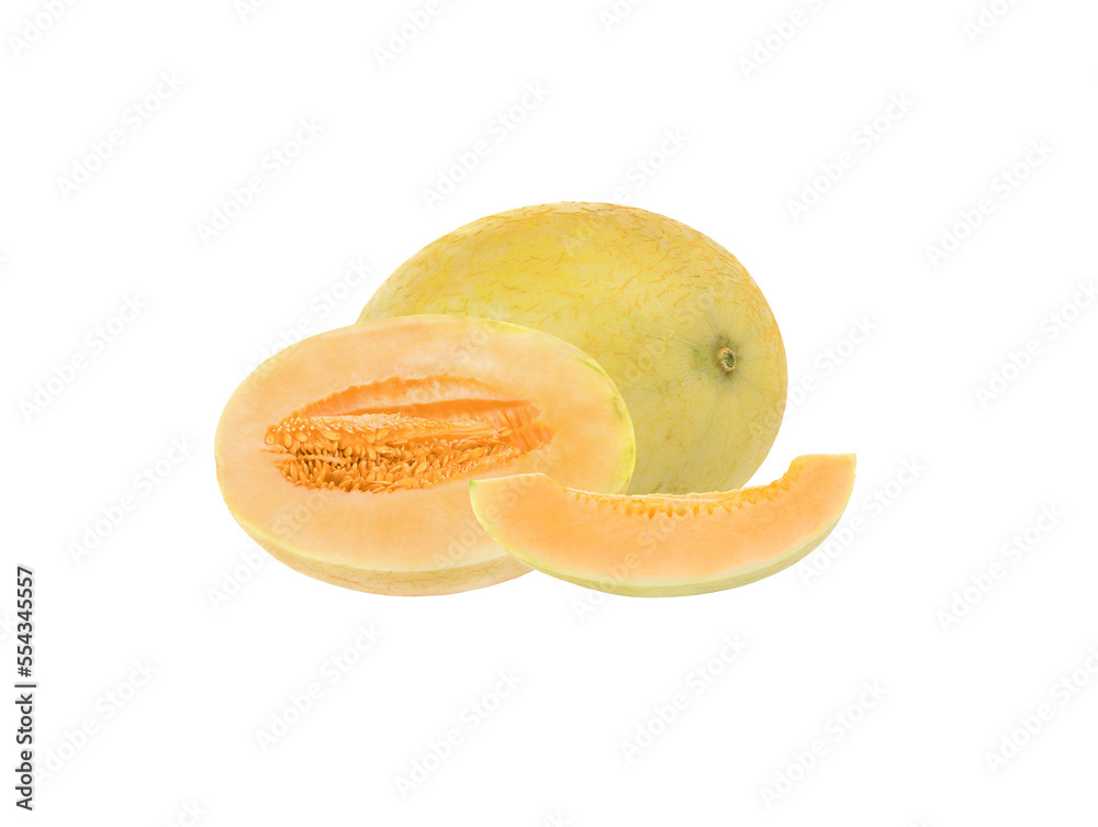 cantaloupe malons isolated  on  transparent png