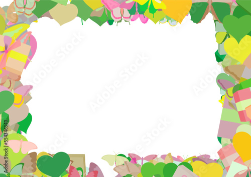 Background pattern abstract design texture. Border frame, transparent background. Theme is about present, ornate, summer, wild, wrapped, drawing, parcel, surprise, seasonal, beautiful, fly