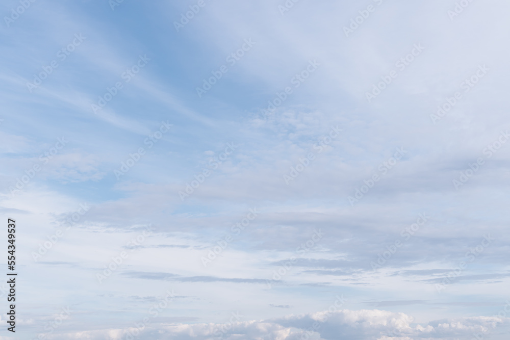 Blue sky with haze from spindrift clouds background. Blue sky with haze from spindrift clouds background.