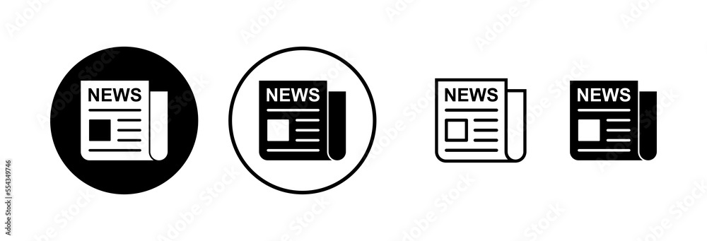 Newspaper icon vector illustration. news paper sign and symbolign Newspaper icon vector illustration. news paper sign and symbolign