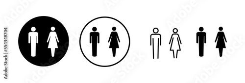 Man and woman icon vector illustration. male and female sign and symbol. Girls and boys