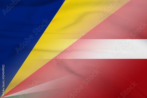 Seychelles and Latvia political flag international relations LVA SYC