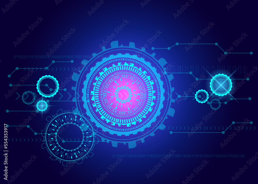 high tech digital technology network Abstract technology background, hi-tech communication concept, circuit board, vector illustration