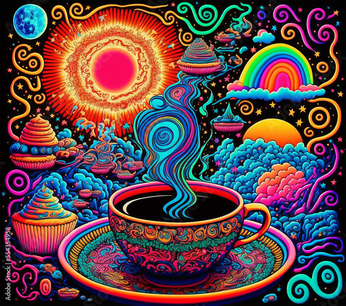 Psychedelic Coffee Generative AI