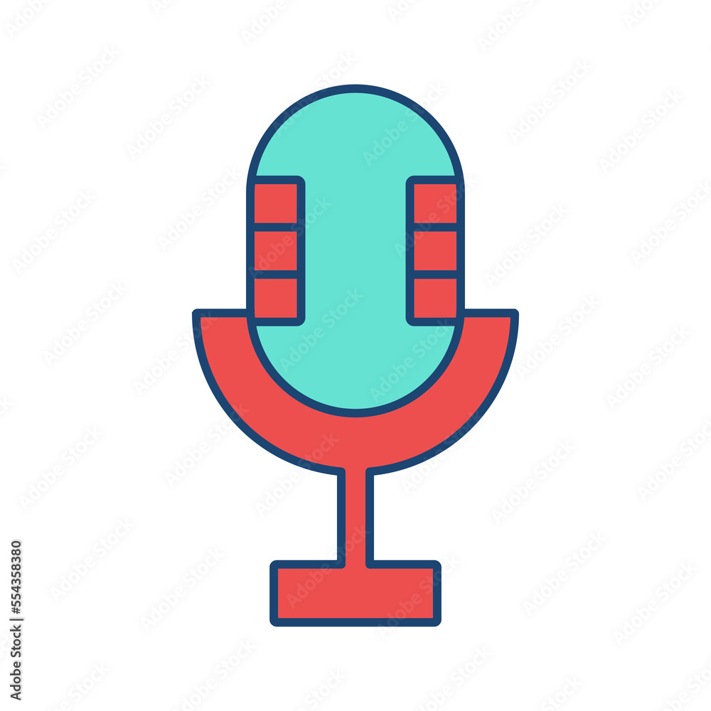 Microphone line universal icon ui ux element sign. Microphone line universal icon ui ux element sign.
