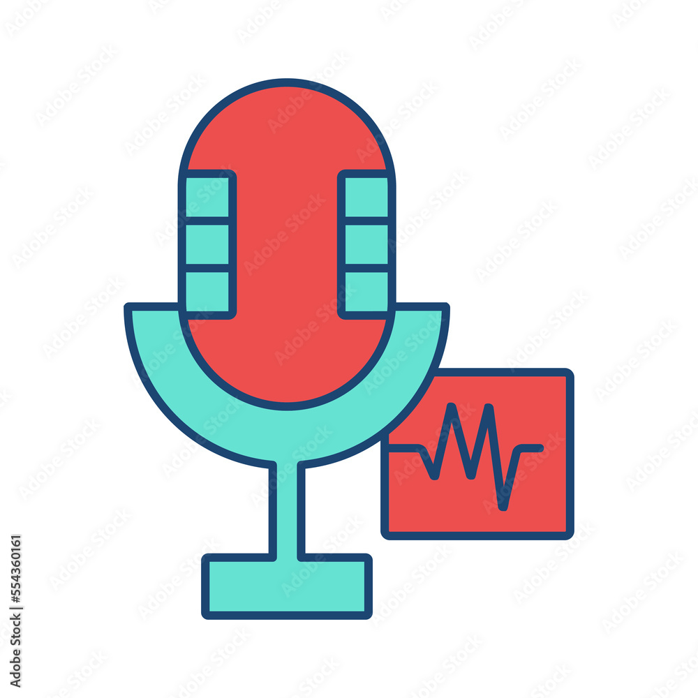 Microphone line universal icon ui ux element sign. Microphone line universal icon ui ux element sign.