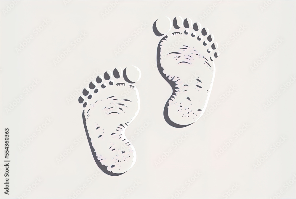 Baby Foot Print On A White Backdrop Isolated Feet Of A Little Boy And baby-foot-print-on-a-white-backdrop-isolated-feet-of-a-little-boy-and