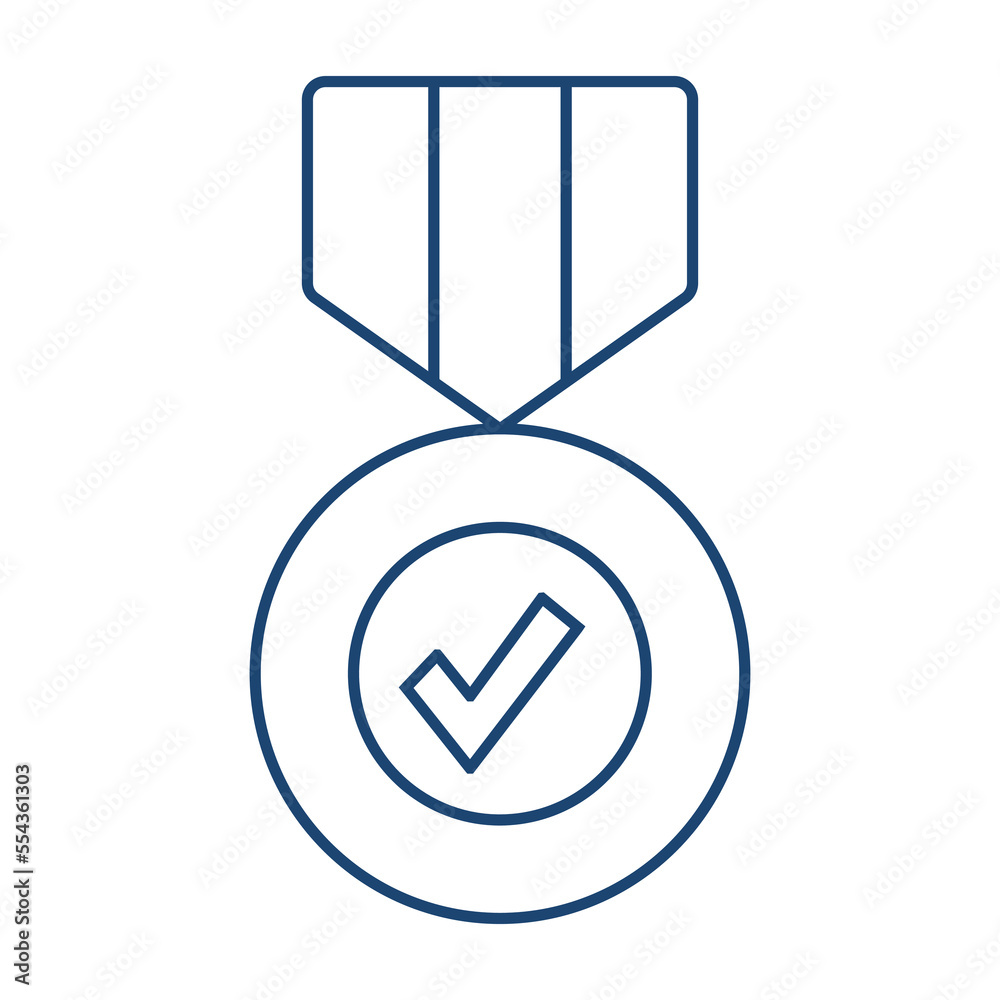 Medal line universal icon ui ux element sign. Medal line universal icon ui ux element sign.